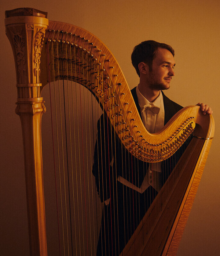 Harfenspieler Jernej Misic © Jernej Misic