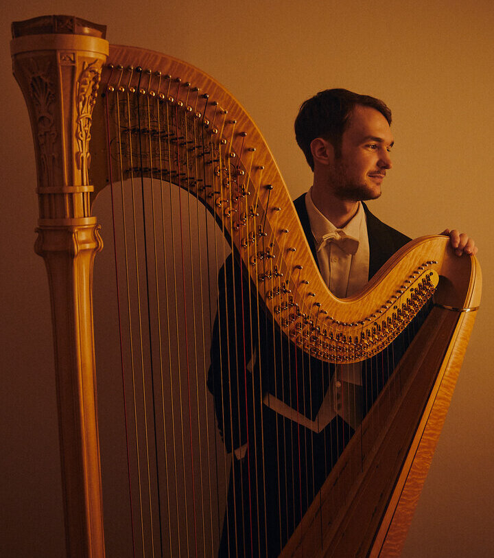 Harfenspieler Jernej Mišič © Jernej Mišič